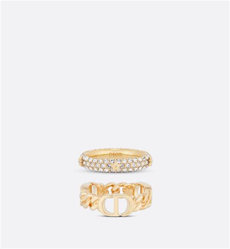 dior ring gold cd|Dior petit cd ring.